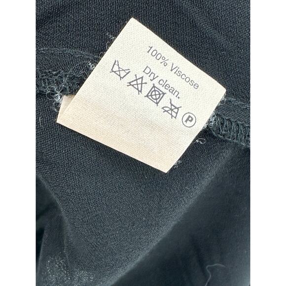 J.Crew Factory Top Women SMALL Black Long Sleeve Button Cuff Viscose Blouse - Picture 6 of 8